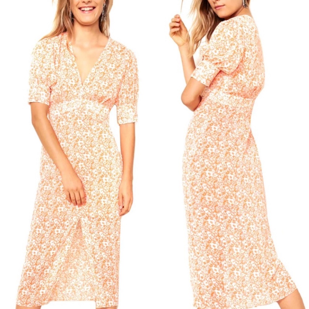NWT The East Order Peached Midi Dress